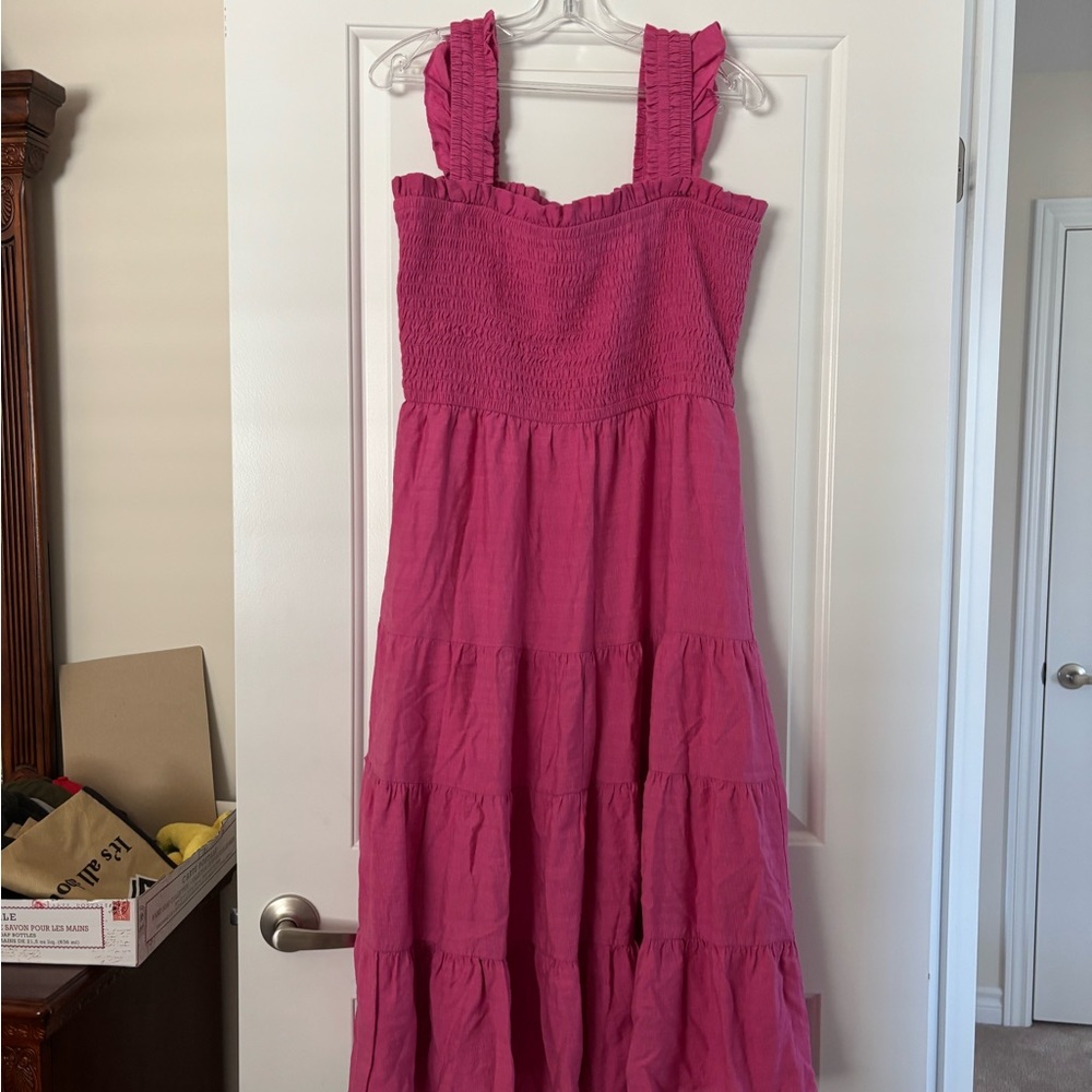 Express Fuchsia Sleeveless Dress